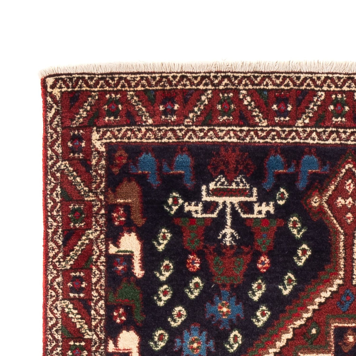 Perski dywan - Nomadyczny - 150 x 97 cm - ciemnoniebieski