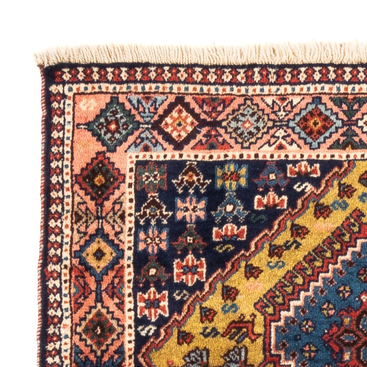 Perski dywan - Nomadyczny - 120 x 80 cm - żółty