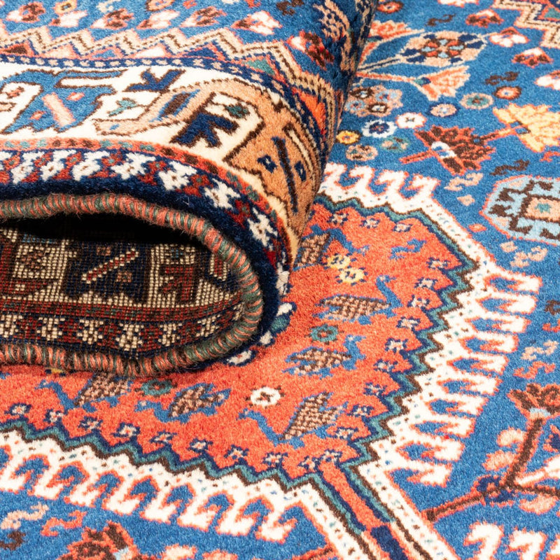 Biegacz Perski dywan - Nomadyczny - 197 x 82 cm - jasnoniebieski