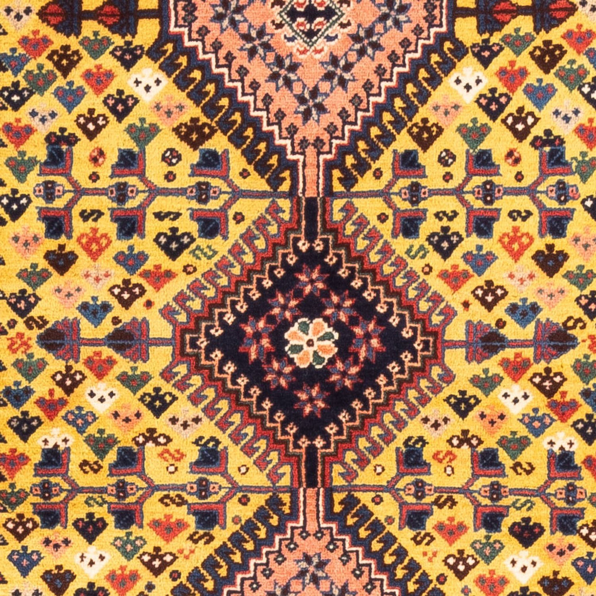 Biegacz Perski dywan - Nomadyczny - 193 x 82 cm - żółty