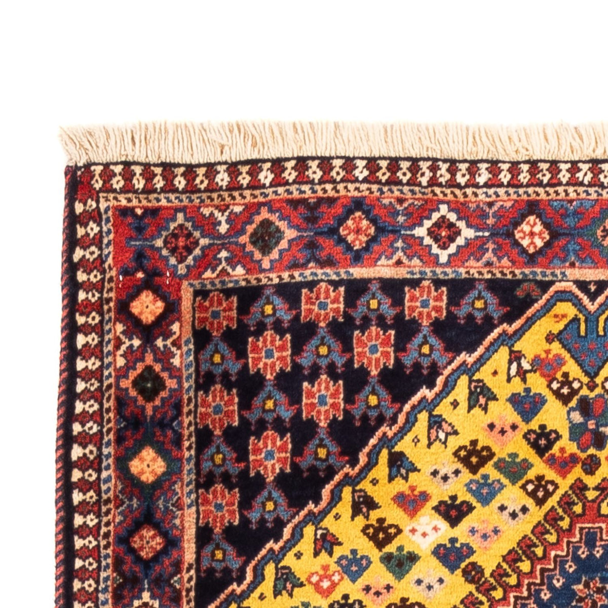 Biegacz Perski dywan - Nomadyczny - 193 x 82 cm - żółty