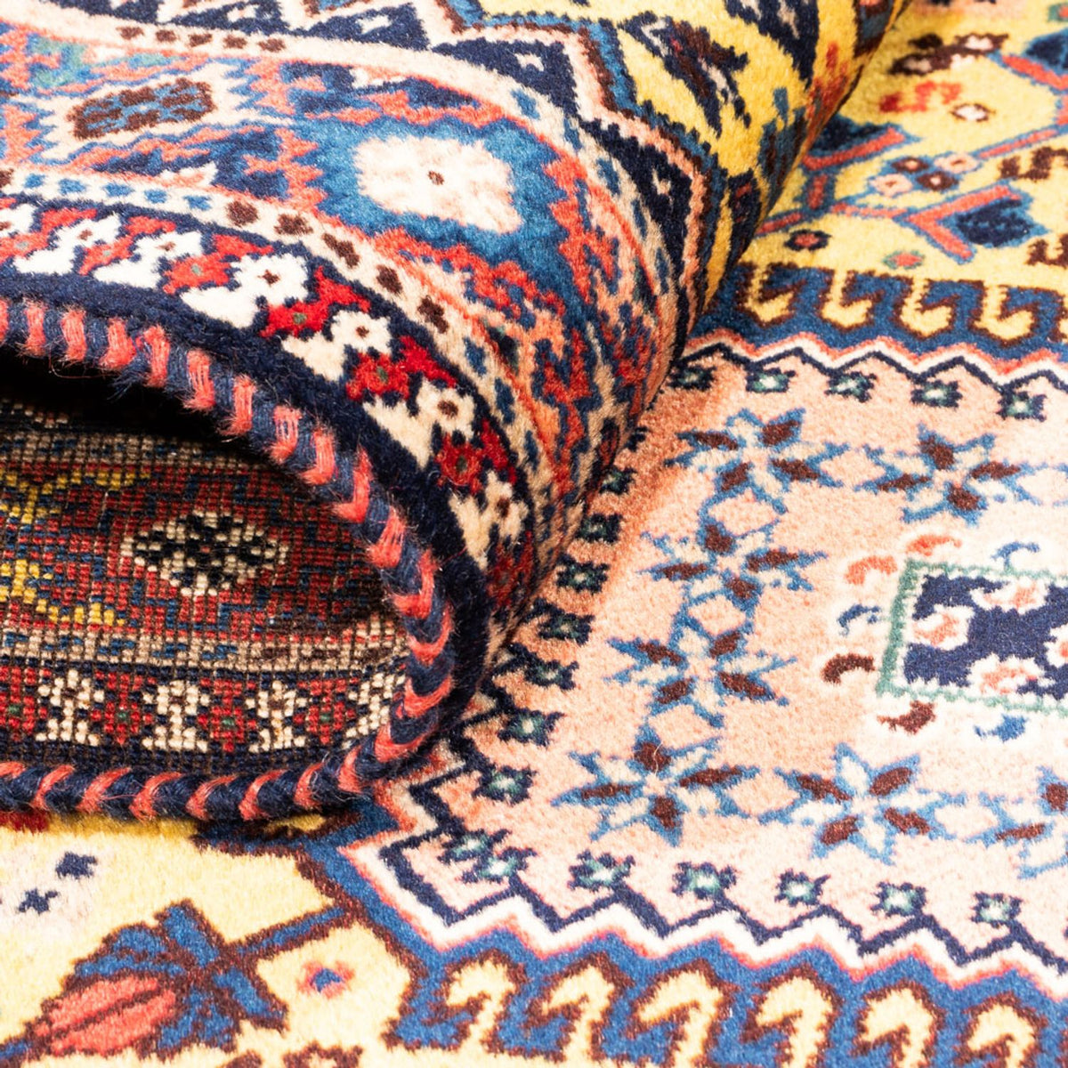 Biegacz Perski dywan - Nomadyczny - 193 x 82 cm - żółty