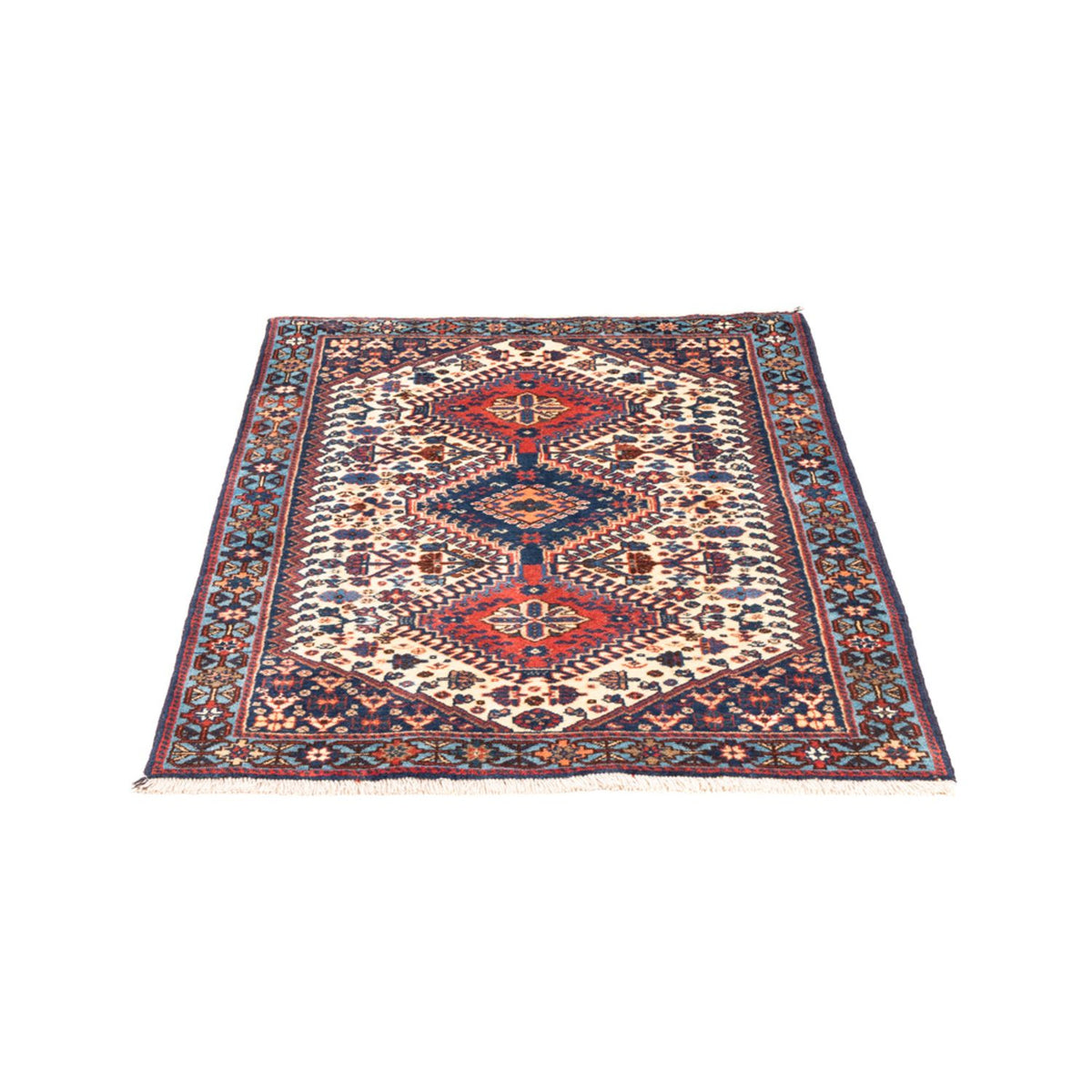 Perski dywan - Nomadyczny - 116 x 74 cm - kremowy