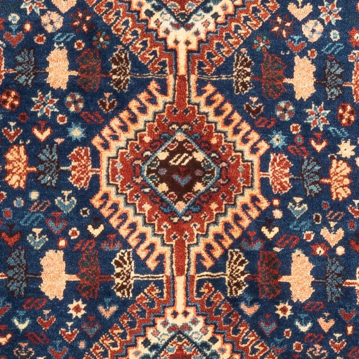 Perski dywan - Nomadyczny - 132 x 80 cm - niebieski