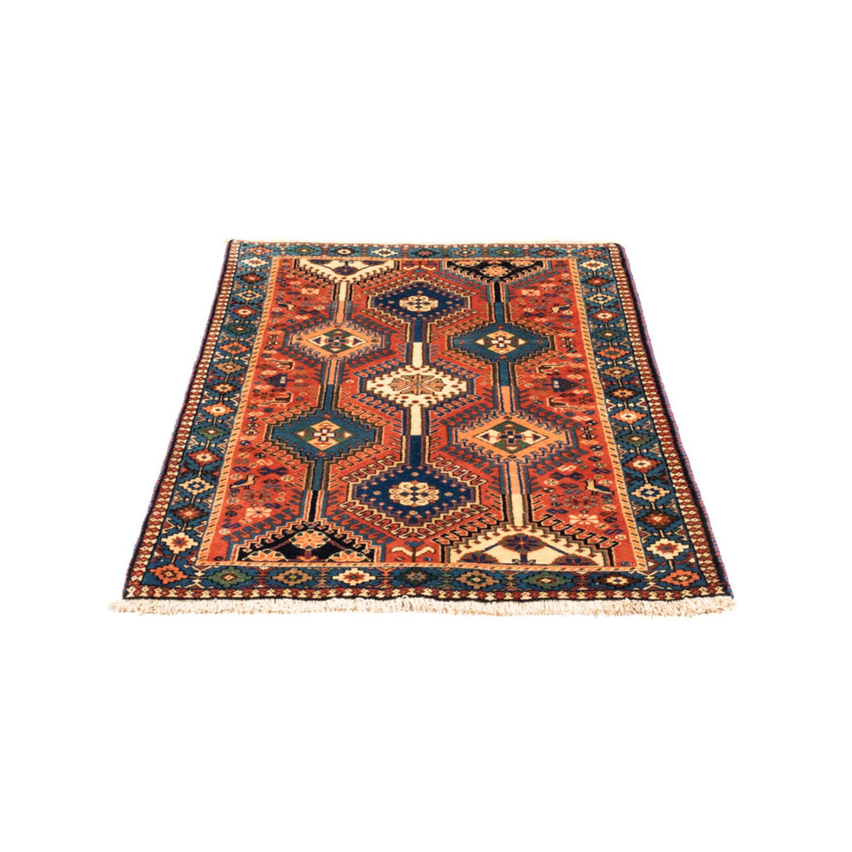 Perski dywan - Nomadyczny - 125 x 80 cm - czerwony