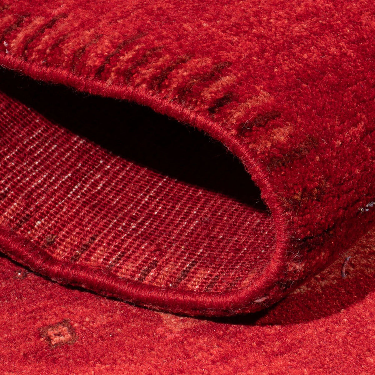 Dywan Gabbeh - perski - 182 x 150 cm - czerwony