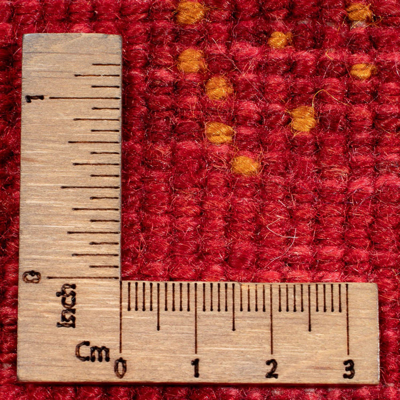 Dywan Gabbeh - perski - 175 x 138 cm - czerwony