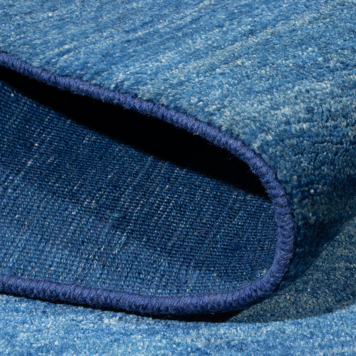 Dywan Gabbeh - perski - 194 x 133 cm - jasnoniebieski