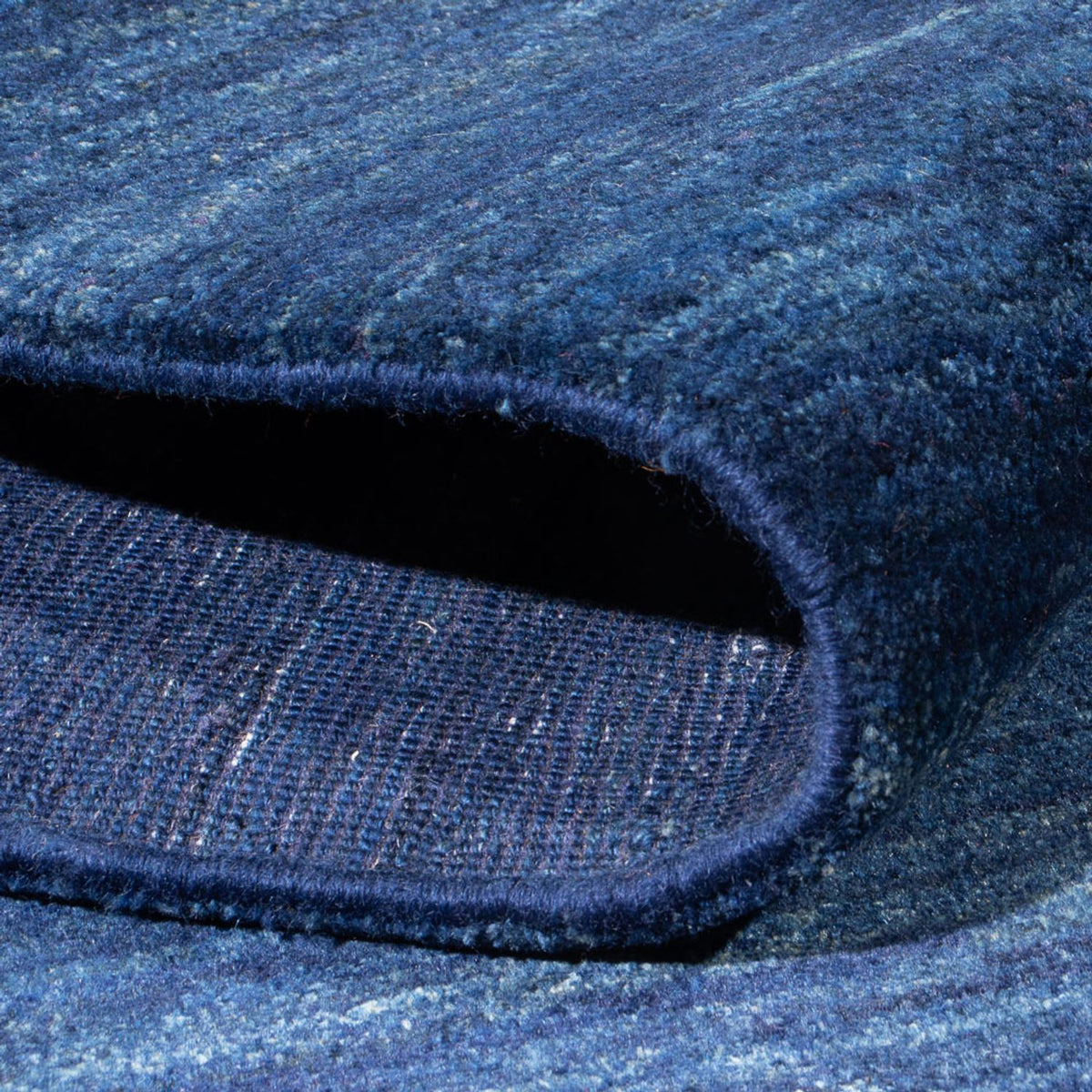 Dywan Gabbeh - perski - 190 x 150 cm - ciemnoniebieski