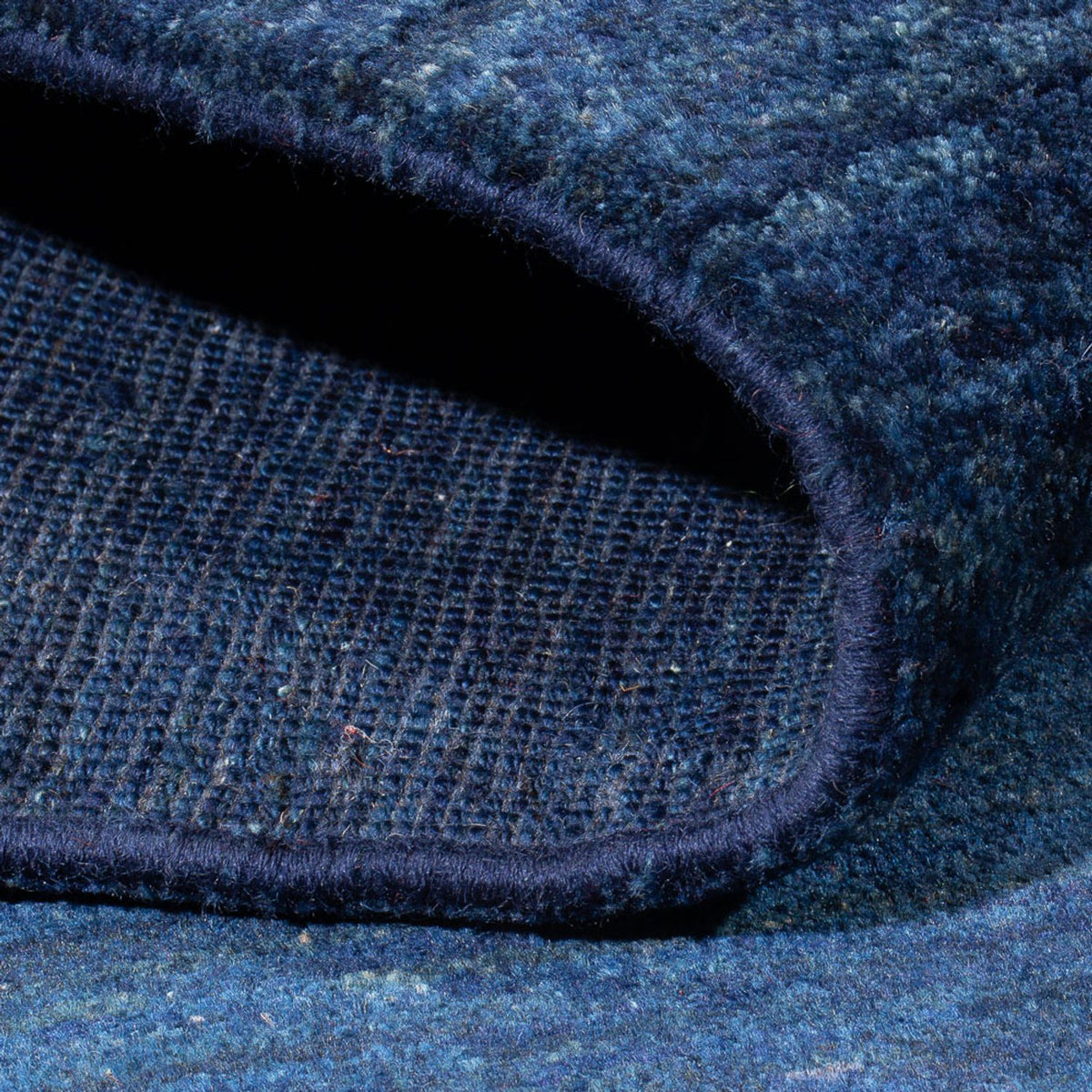 Dywan Gabbeh - perski - 188 x 147 cm - ciemnoniebieski