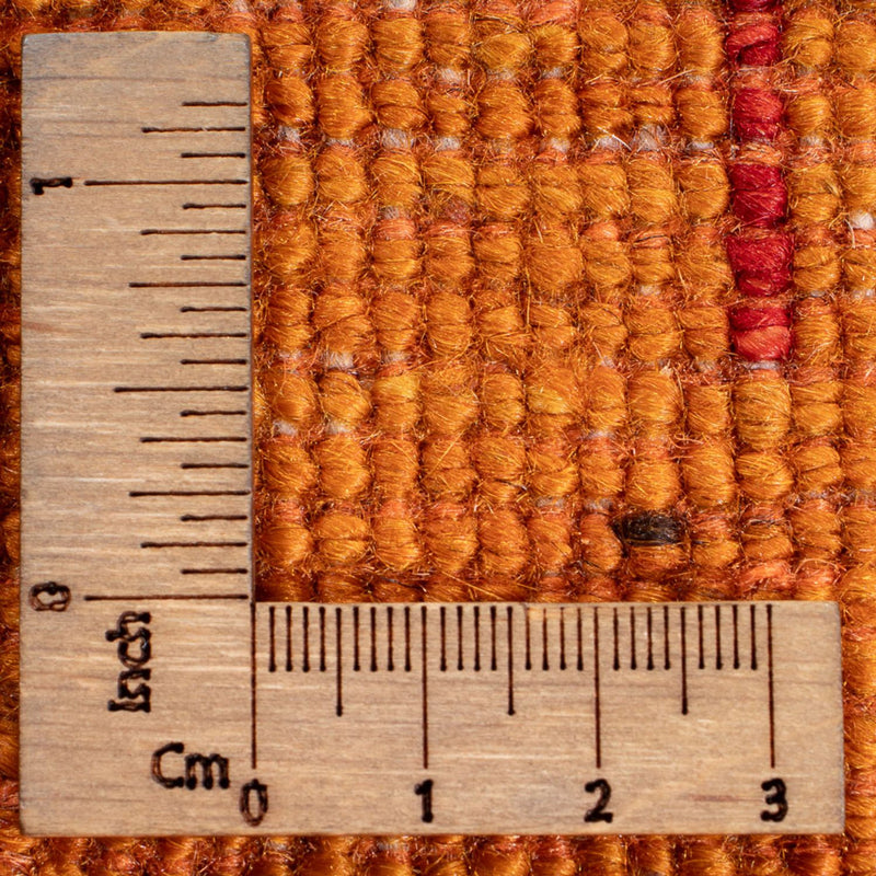 Dywan Gabbeh - perski - 203 x 142 cm - pomarańczowy