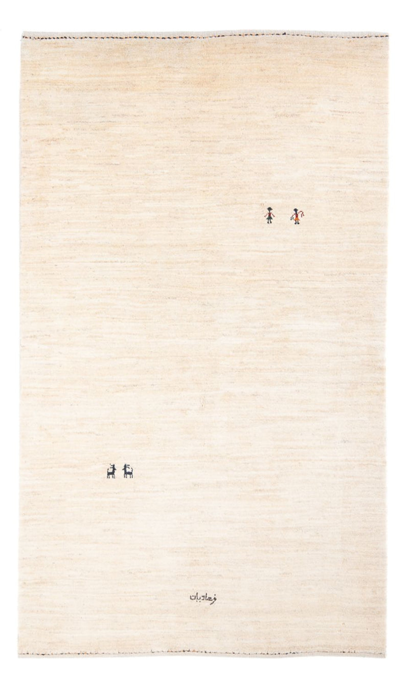 Dywan Gabbeh - perski - 207 x 137 cm - beżowy