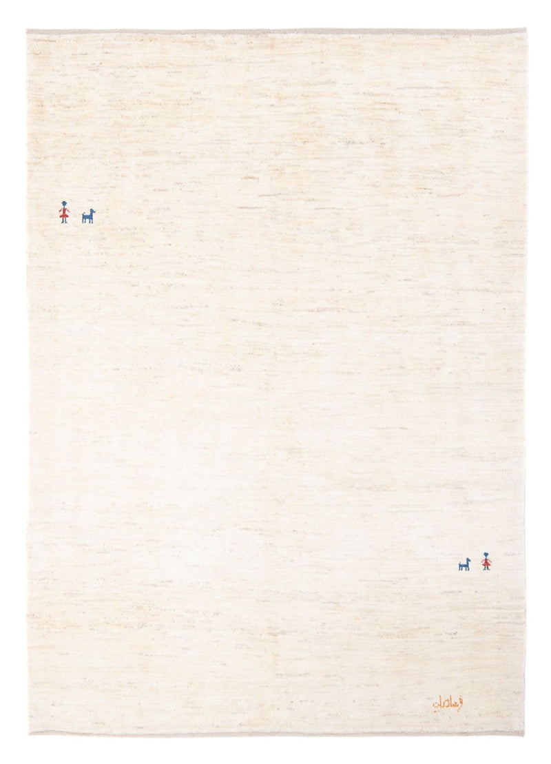 Dywan Gabbeh - perski - 200 x 151 cm - beżowy