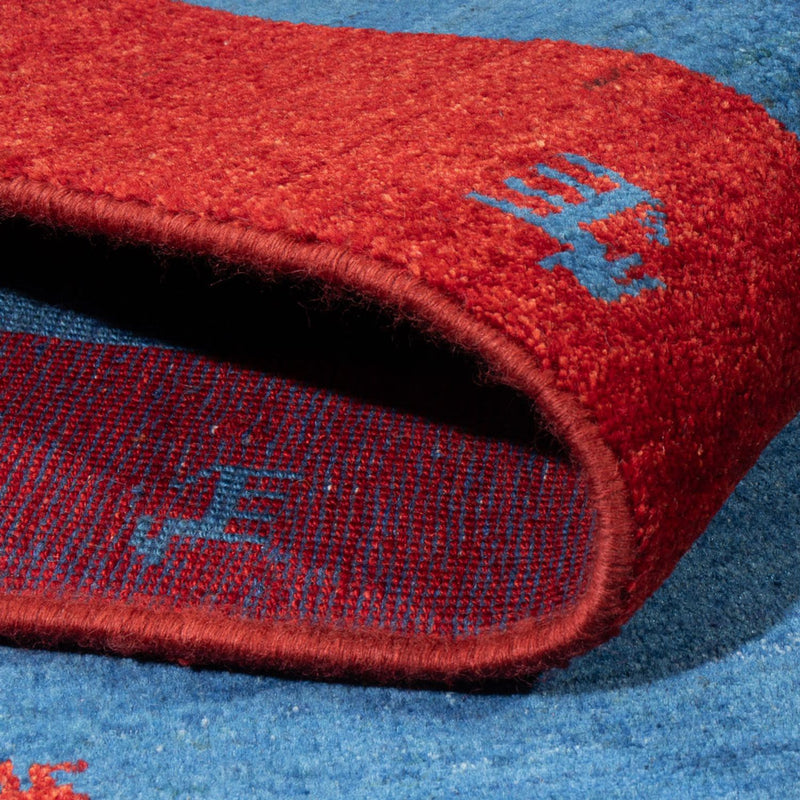 Dywan Gabbeh - perski - 192 x 142 cm - wielokolorowy