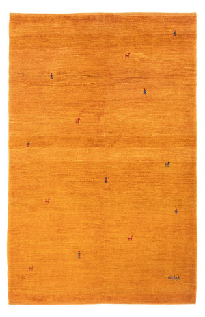 Dywan Gabbeh - perski - 202 x 140 cm - pomarańczowy