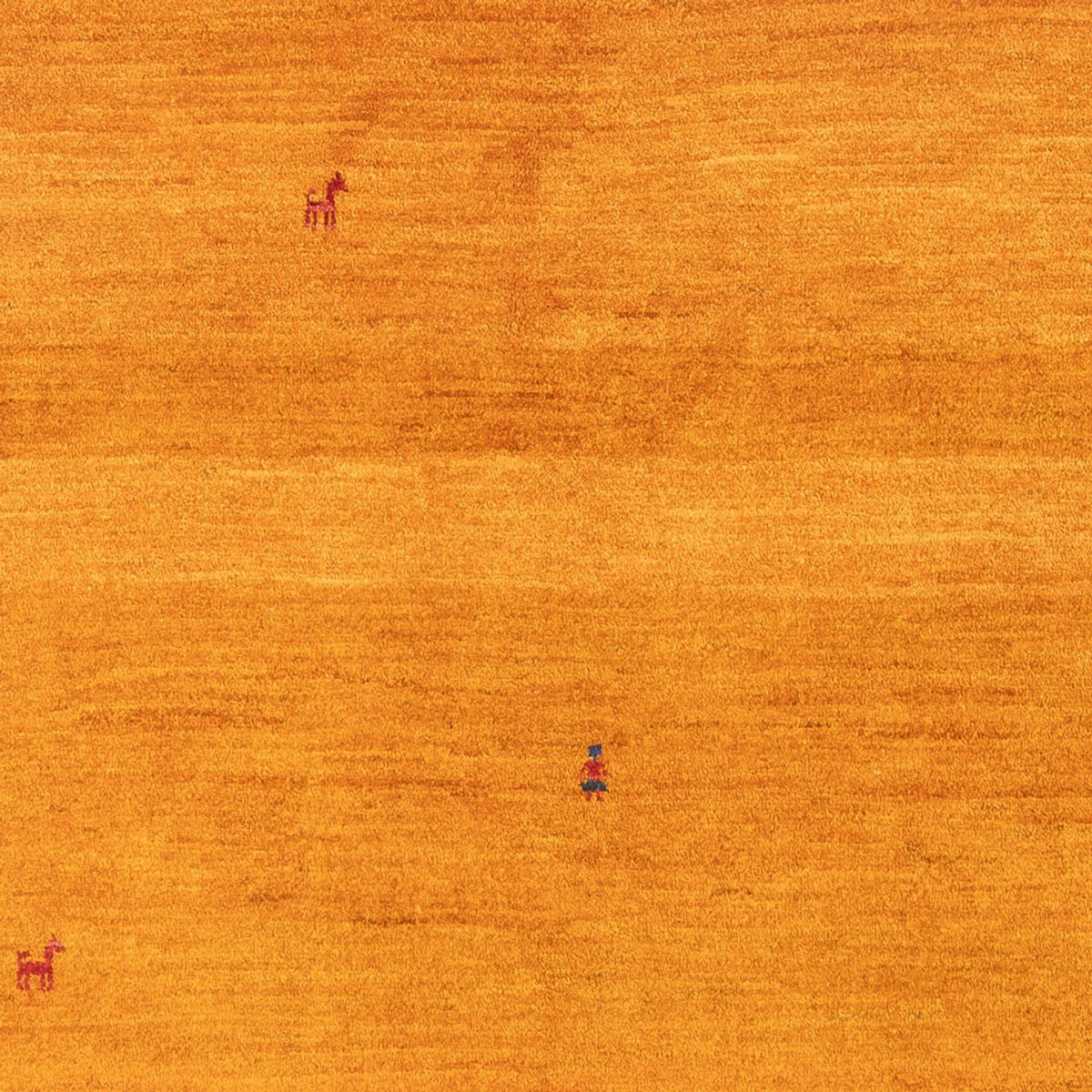 Dywan Gabbeh - perski - 202 x 140 cm - pomarańczowy