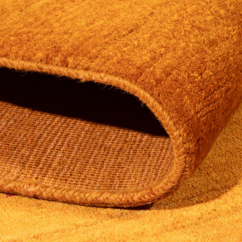 Dywan Gabbeh - perski - 202 x 140 cm - pomarańczowy