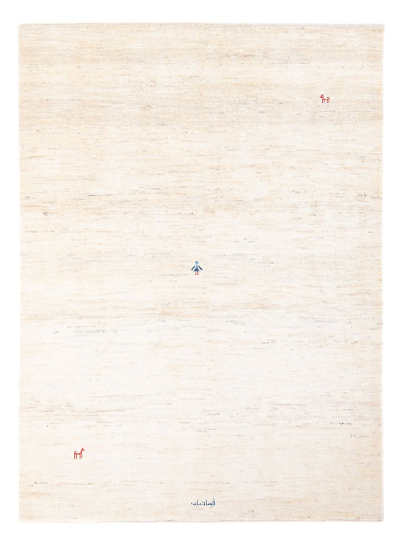 Dywan Gabbeh - perski - 190 x 151 cm - beżowy