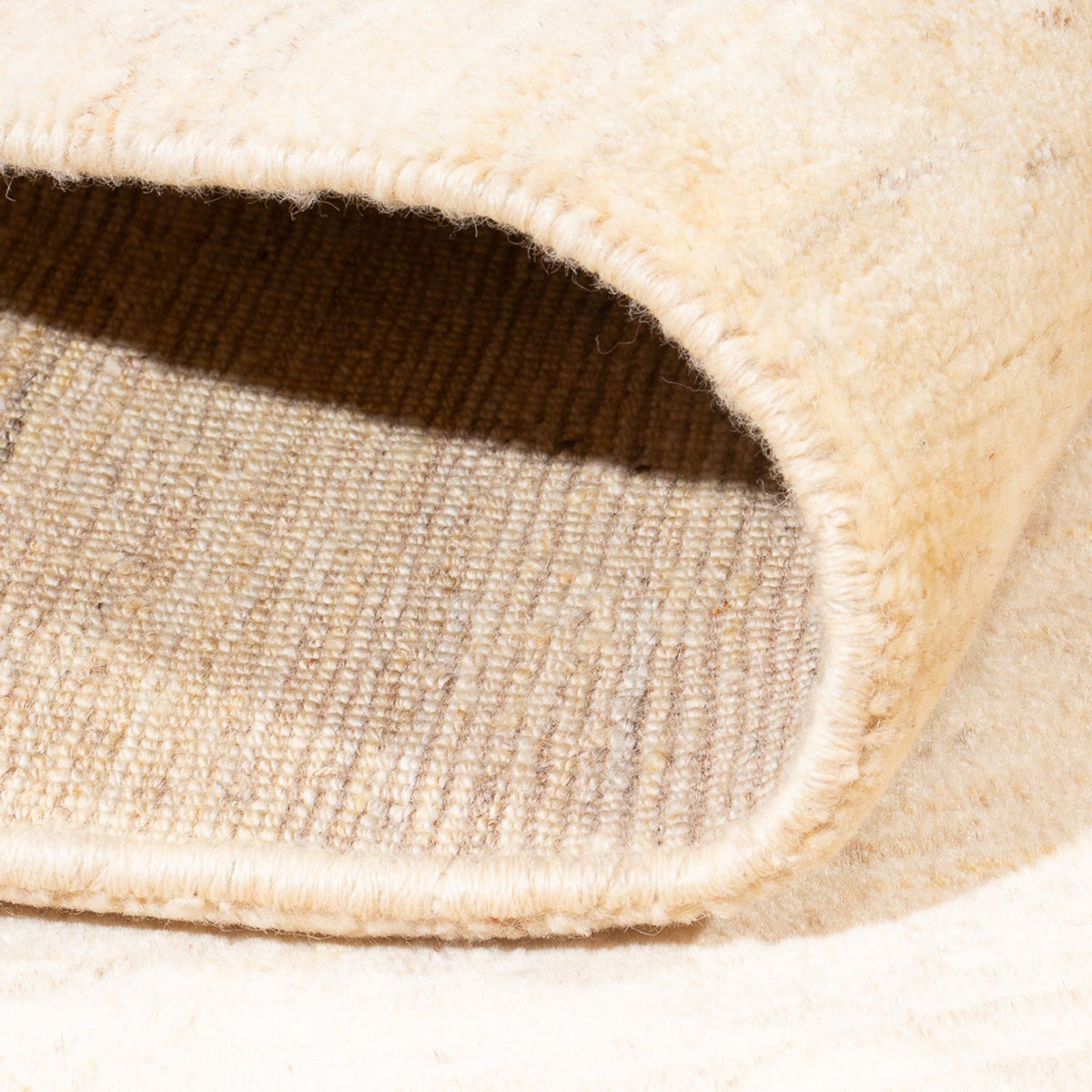 Dywan Gabbeh - perski - 190 x 151 cm - beżowy