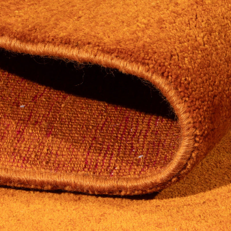 Dywan Gabbeh - perski - 209 x 150 cm - pomarańczowy