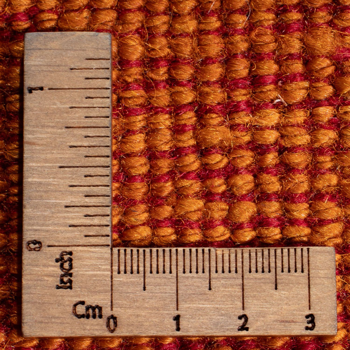 Dywan Gabbeh - perski - 209 x 150 cm - pomarańczowy