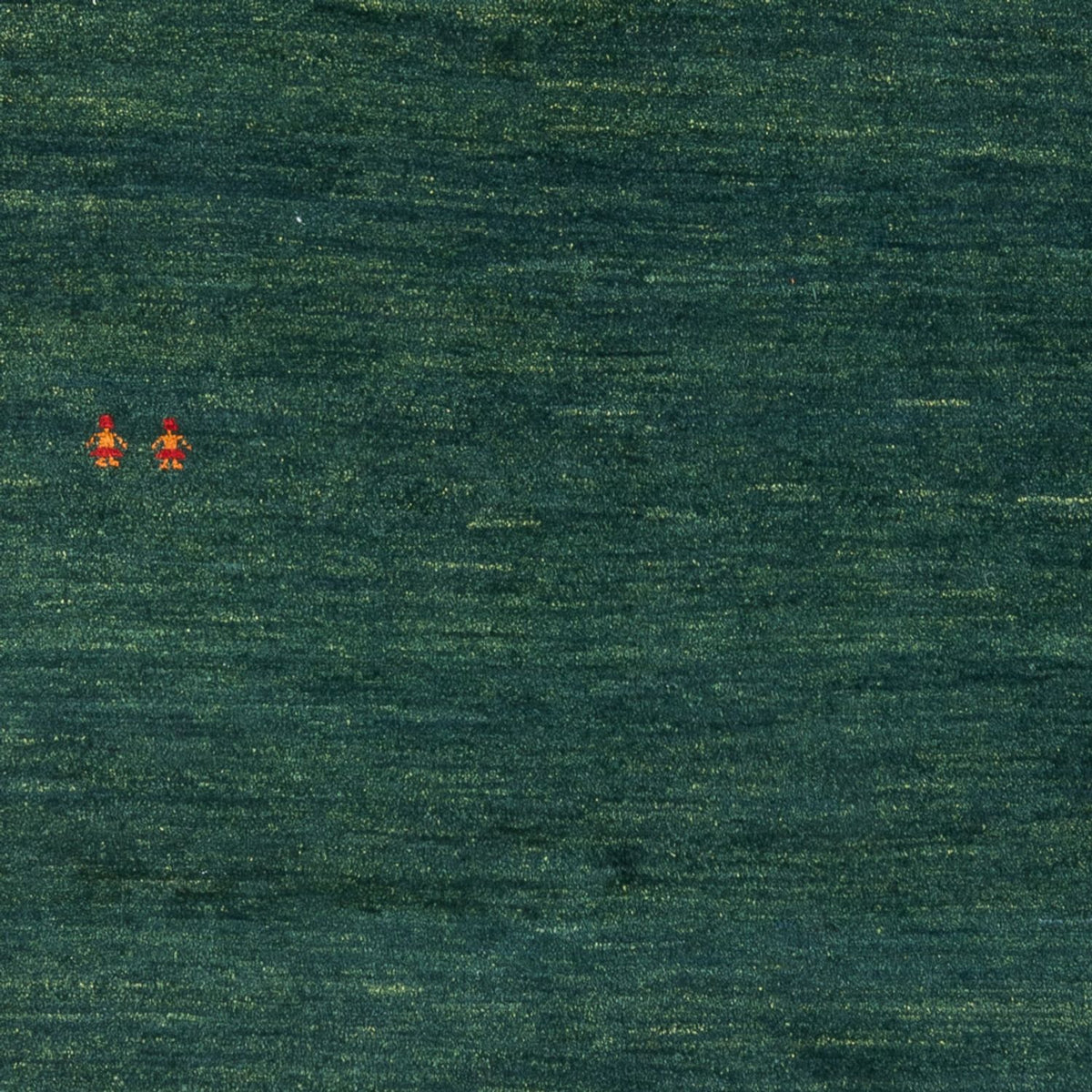 Dywan Gabbeh - perski - 205 x 140 cm - ciemna zieleń