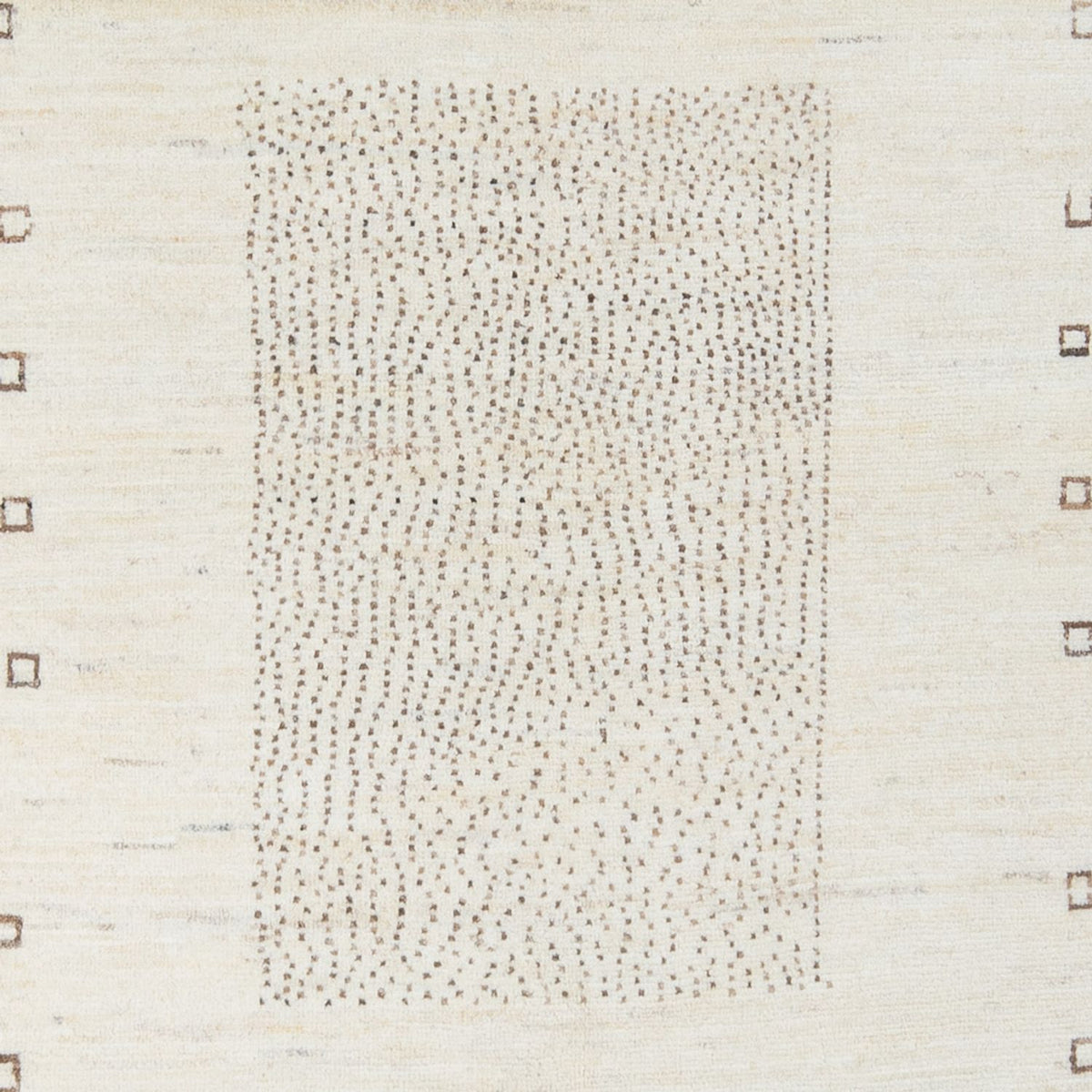 Dywan Gabbeh - perski - 190 x 144 cm - srebrny