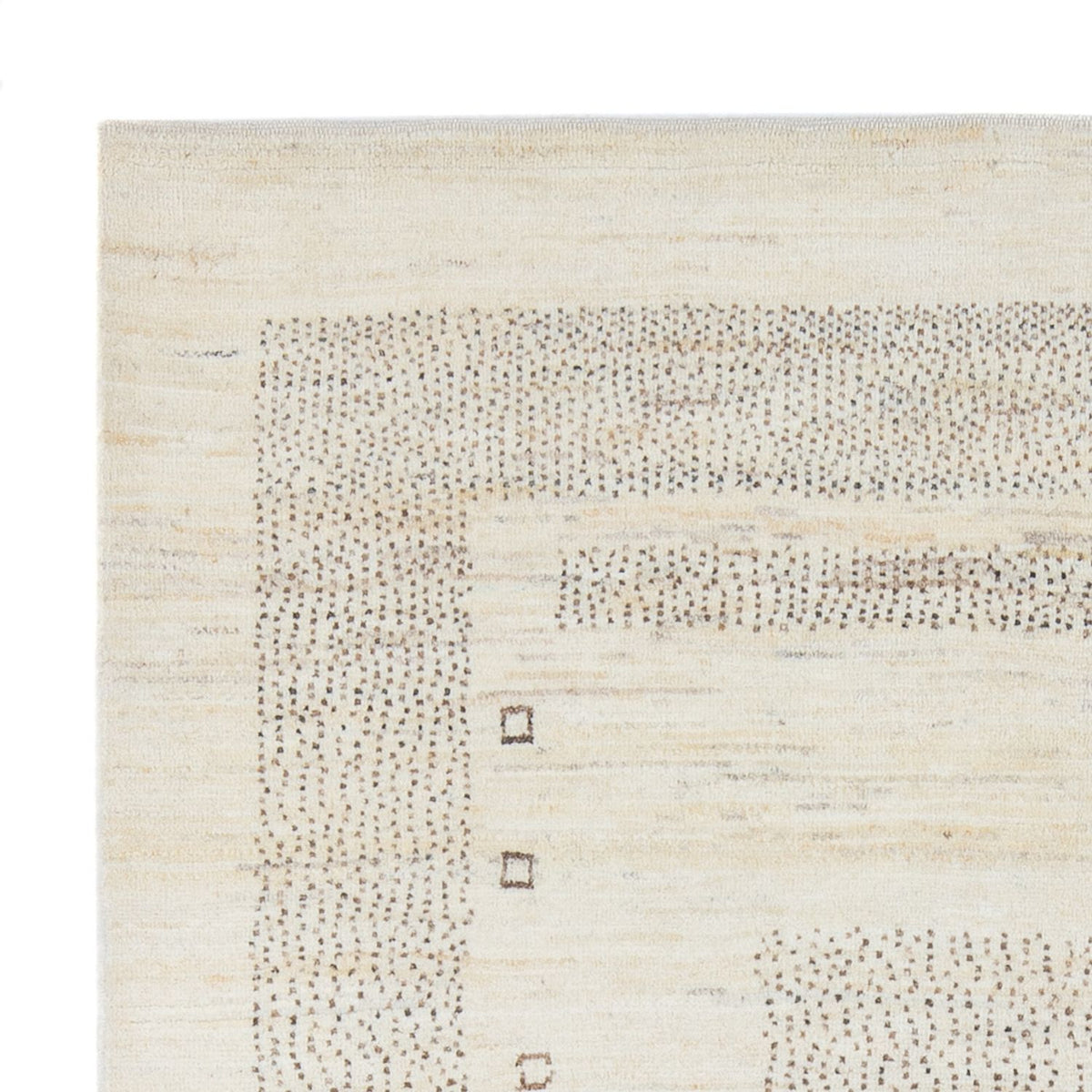 Dywan Gabbeh - perski - 190 x 144 cm - srebrny