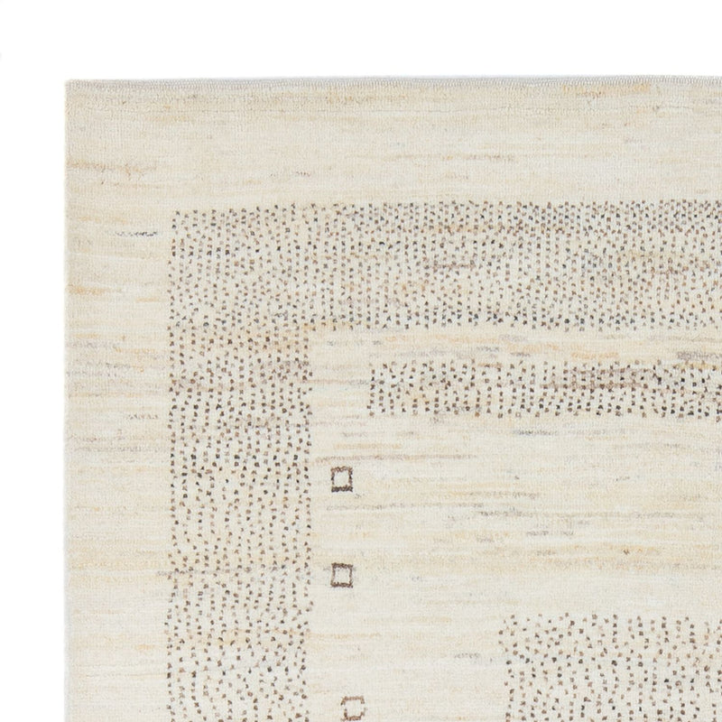 Dywan Gabbeh - perski - 190 x 144 cm - srebrny