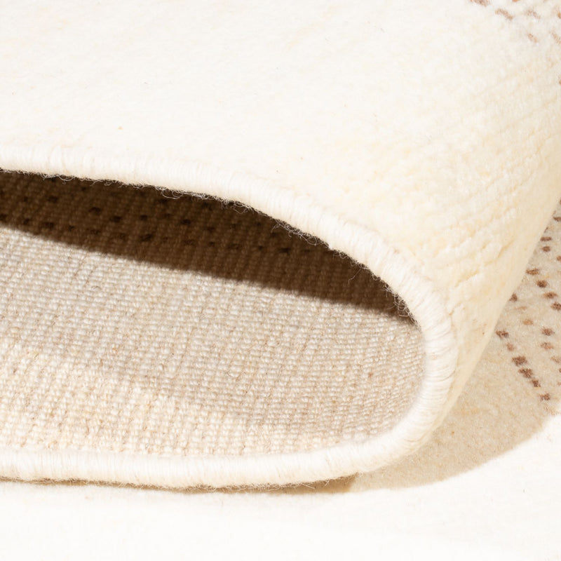 Dywan Gabbeh - perski - 190 x 144 cm - srebrny