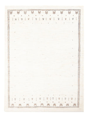 Dywan Gabbeh - perski - 198 x 150 cm - biały