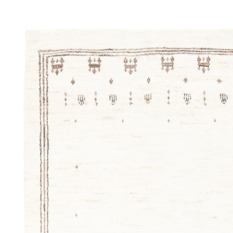 Dywan Gabbeh - perski - 198 x 150 cm - biały