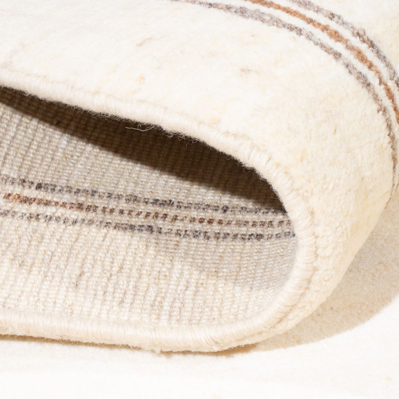 Dywan Gabbeh - perski - 198 x 150 cm - biały