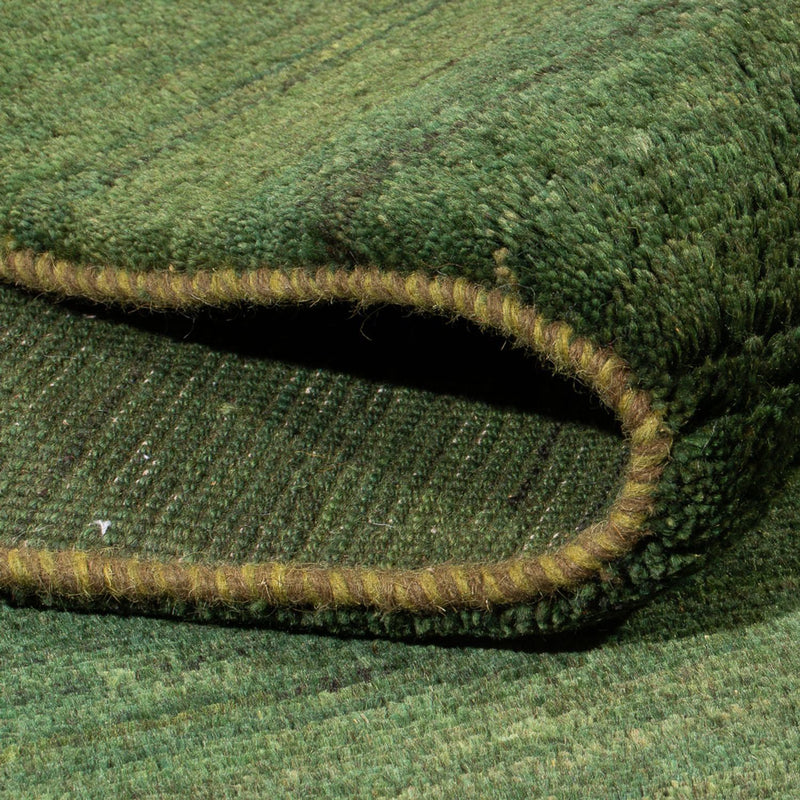 Dywan Gabbeh - perski - 203 x 147 cm - ciemna zieleń