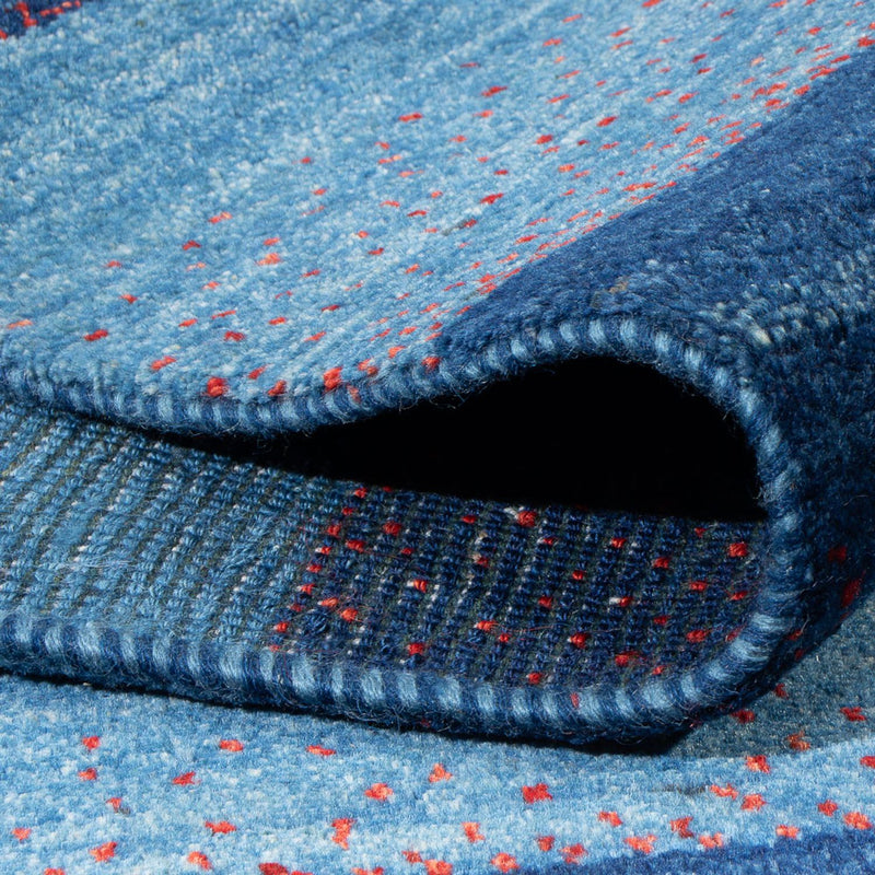 Dywan Gabbeh - perski - 200 x 140 cm - ciemnoniebieski