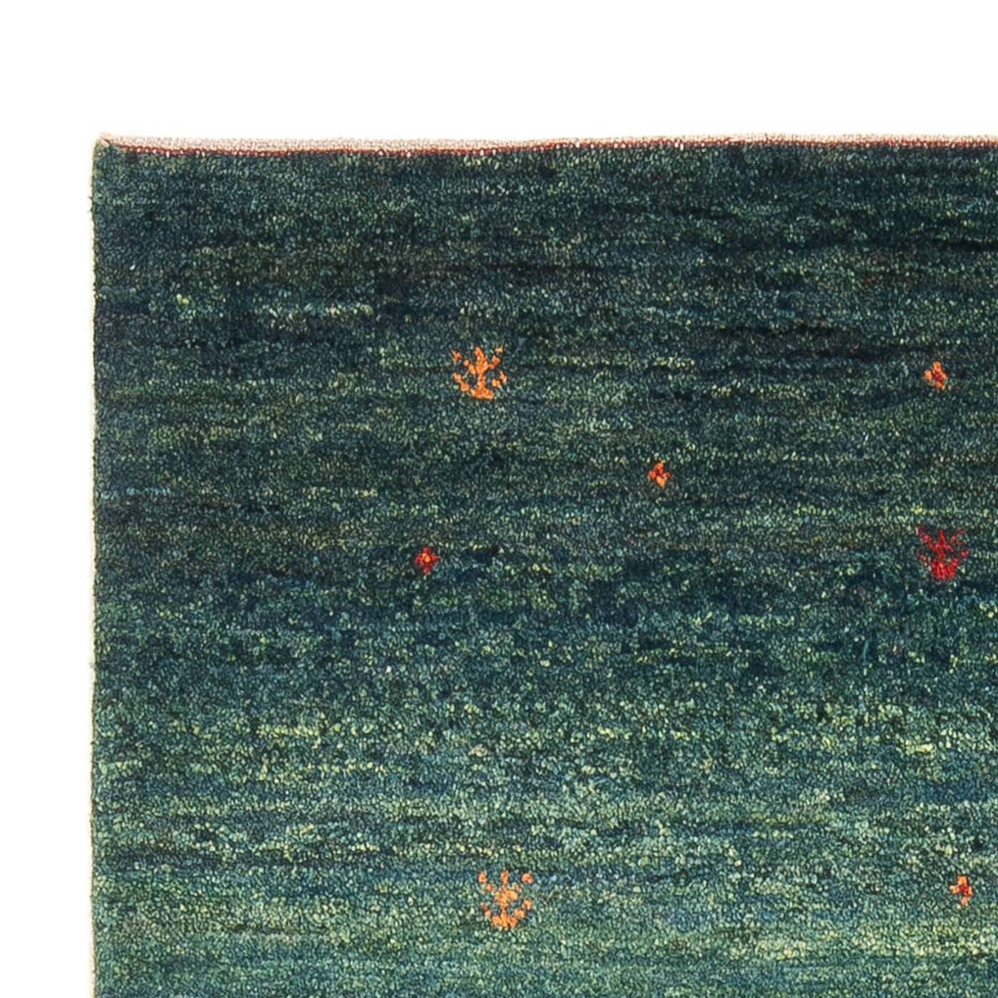 Dywan Gabbeh - perski - 152 x 100 cm - ciemna zieleń
