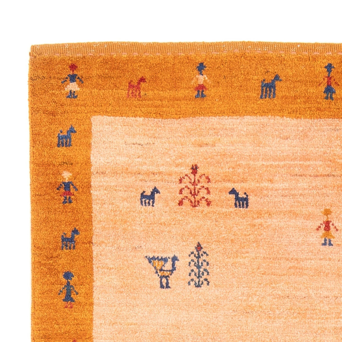 Dywan Gabbeh - perski - 149 x 99 cm - wielokolorowy