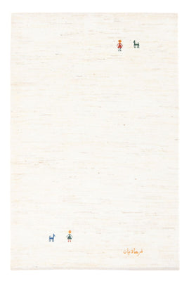 Dywan Gabbeh - perski - 150 x 104 cm - biały