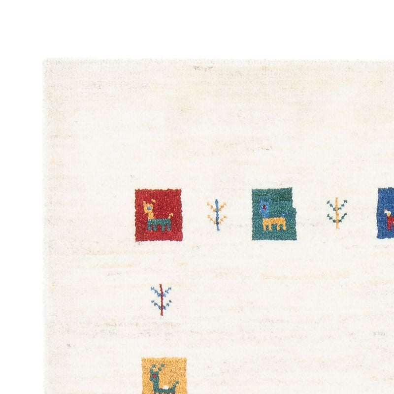 Dywan Gabbeh - perski - 151 x 100 cm - wielokolorowy