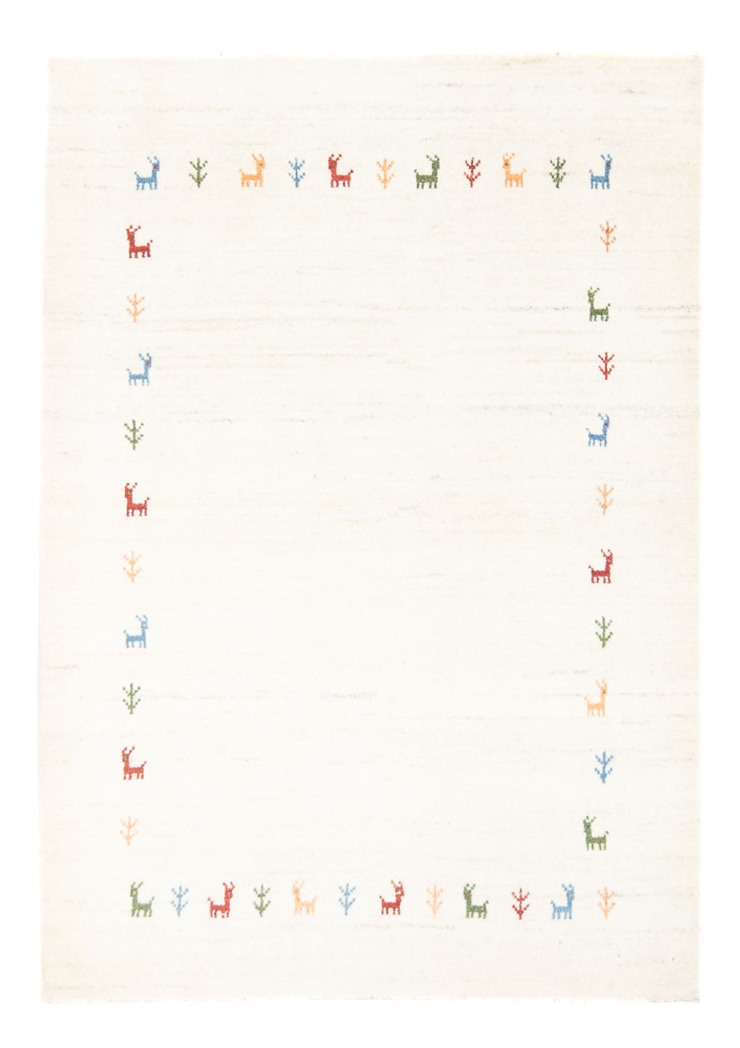 Dywan Gabbeh - perski - 148 x 104 cm - wielokolorowy