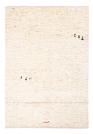 Dywan Gabbeh - perski - 188 x 140 cm - beżowy