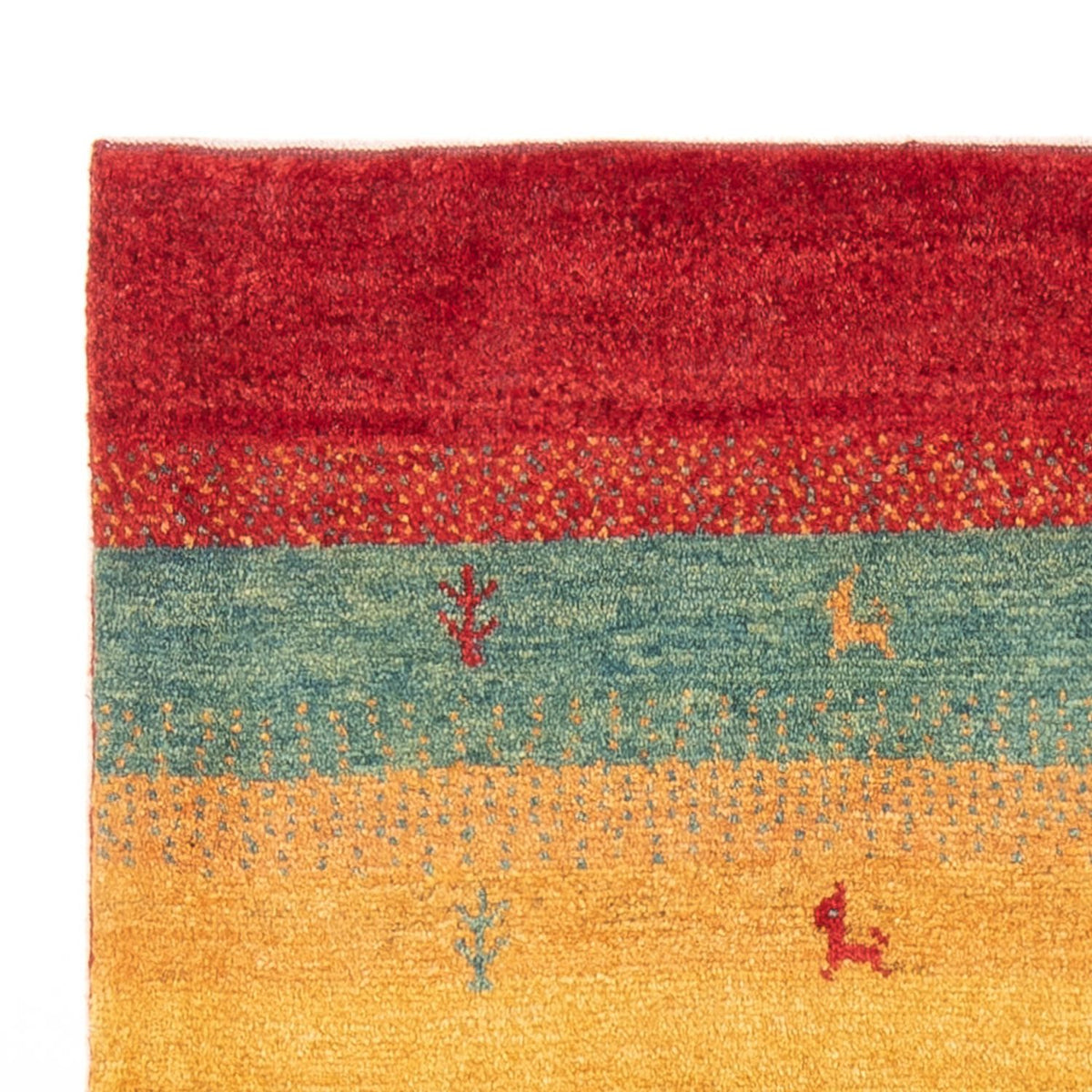 Dywan Gabbeh - perski - 151 x 104 cm - wielokolorowy