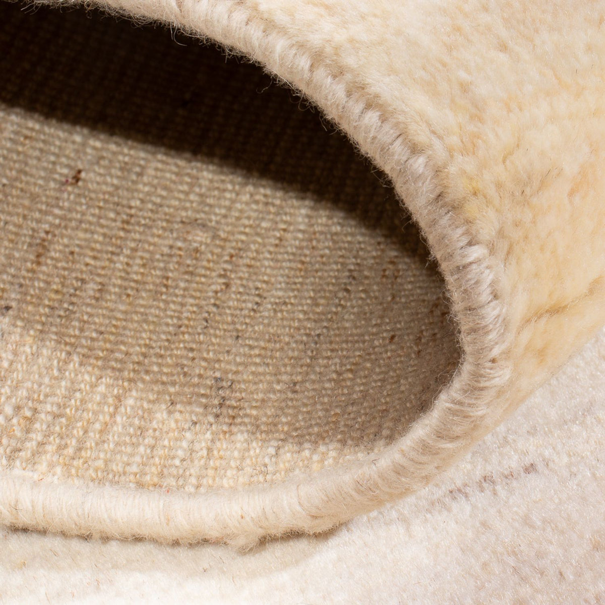 Dywan Gabbeh - perski - 150 x 97 cm - biały