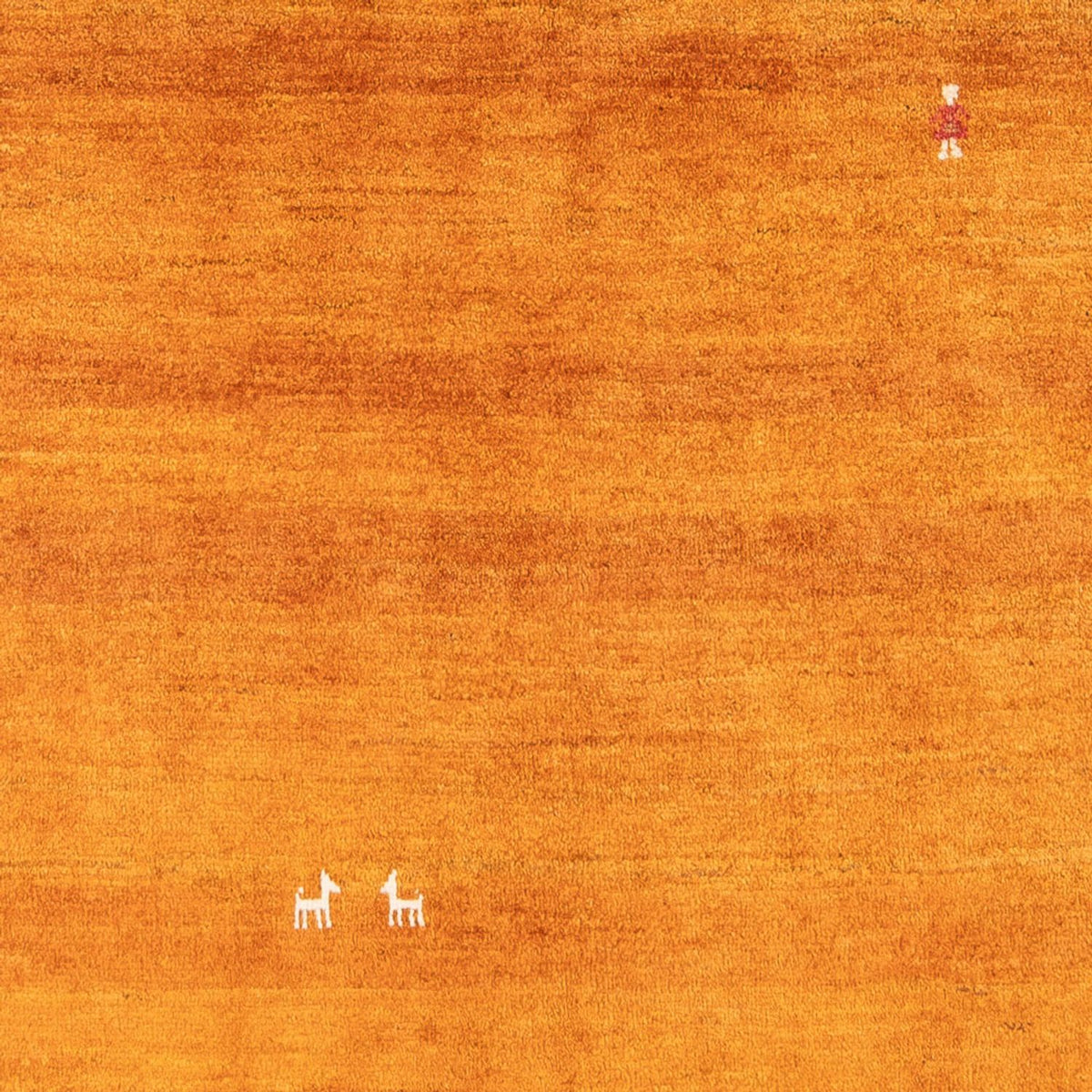 Dywan Gabbeh - perski - 196 x 150 cm - pomarańczowy