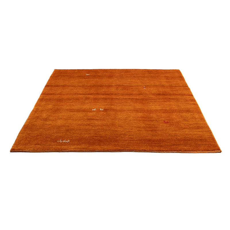 Dywan Gabbeh - perski - 196 x 150 cm - pomarańczowy