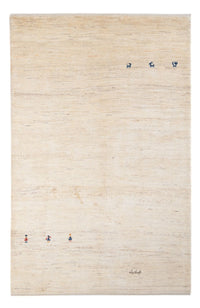 Dywan Gabbeh - perski - 202 x 138 cm - srebrny