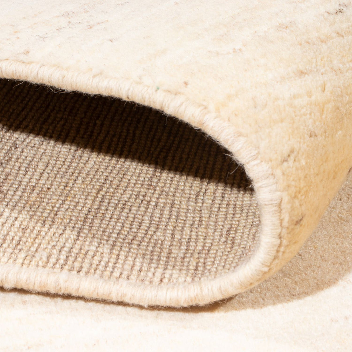 Dywan Gabbeh - perski - 202 x 138 cm - srebrny