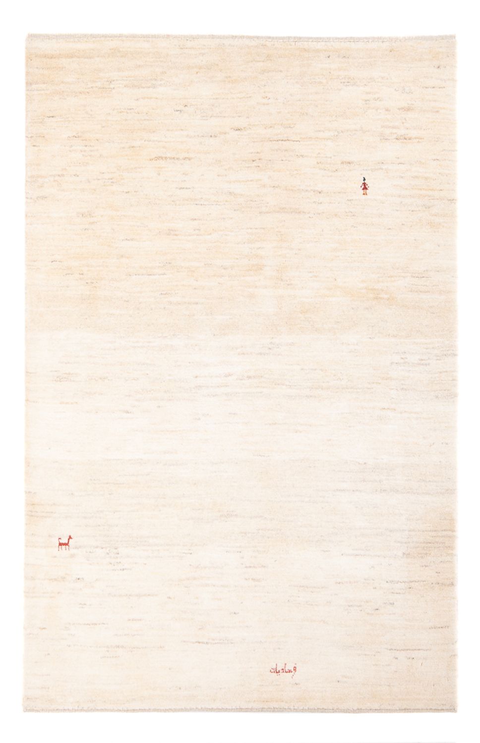 Dywan Gabbeh - perski - 187 x 130 cm - beżowy