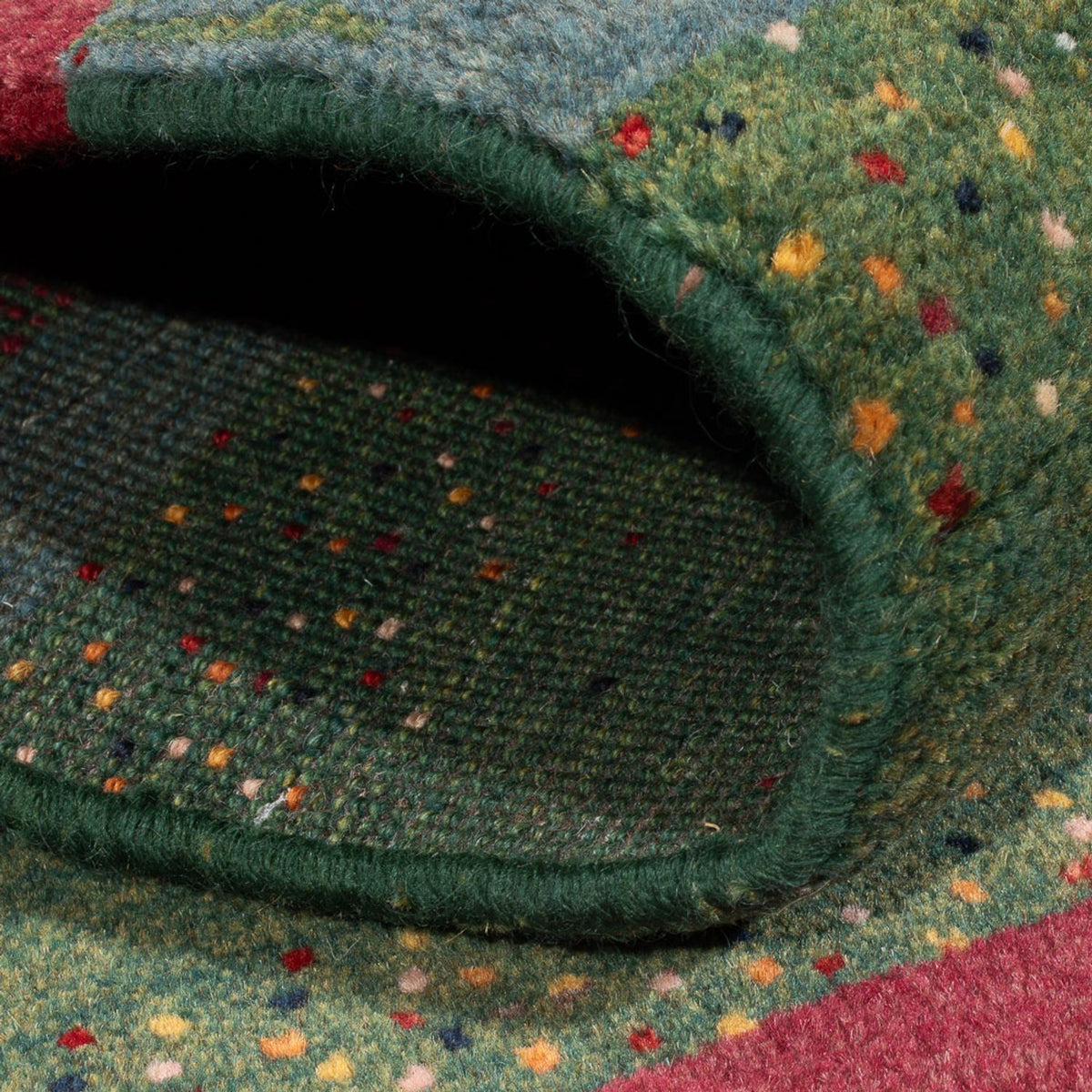 Dywan Gabbeh - perski - 153 x 79 cm - wielokolorowy