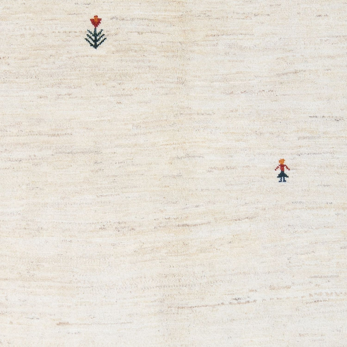 Dywan Gabbeh - perski - 207 x 155 cm - srebrny